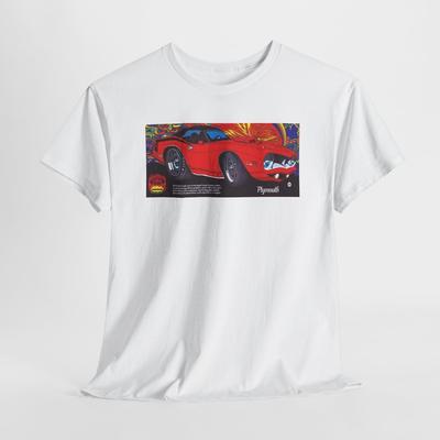 Vintage Ad 1970 Plymouth Cuda Ad Unisex Cotton T-shirt Tee