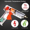 1 Pcs 80-150W Hot Melt Glue Gun - Adjustable High Temperature Heat Gun (AC110-240V) for 11mm Glue Sticks & Graft Repair