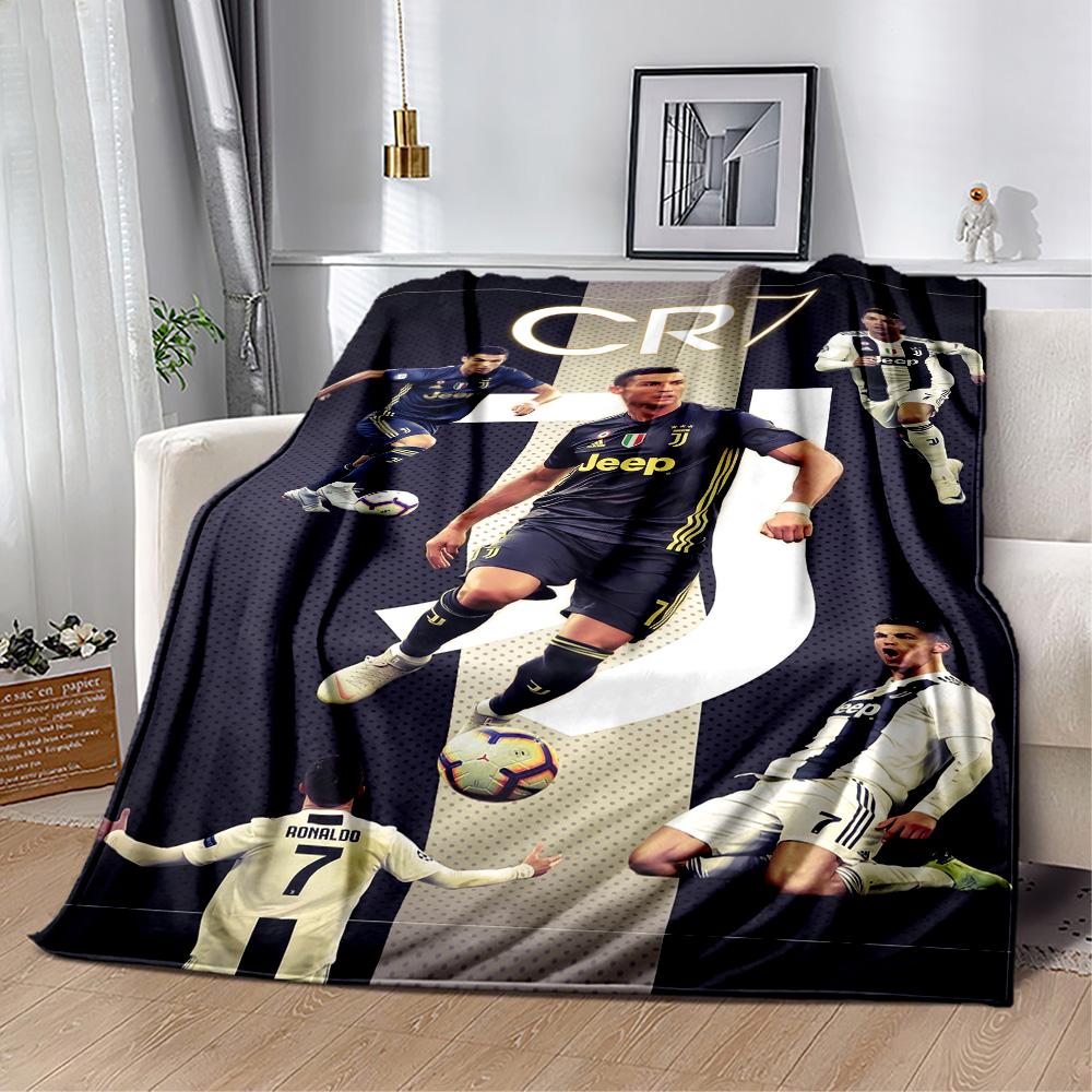 Cristiano Ronaldo Juventus Blanket Soft Warm Cozy Great for Bed Seaside Office for All Seasons Modern Style Best Holiday Gift for Friends Family