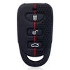 Silicone 3+1 Buttons Car Remote Key Case Shell Fob Cover for Kia Sorento Soul Carens Hyundai Tucson Sonata Santa FE Carens