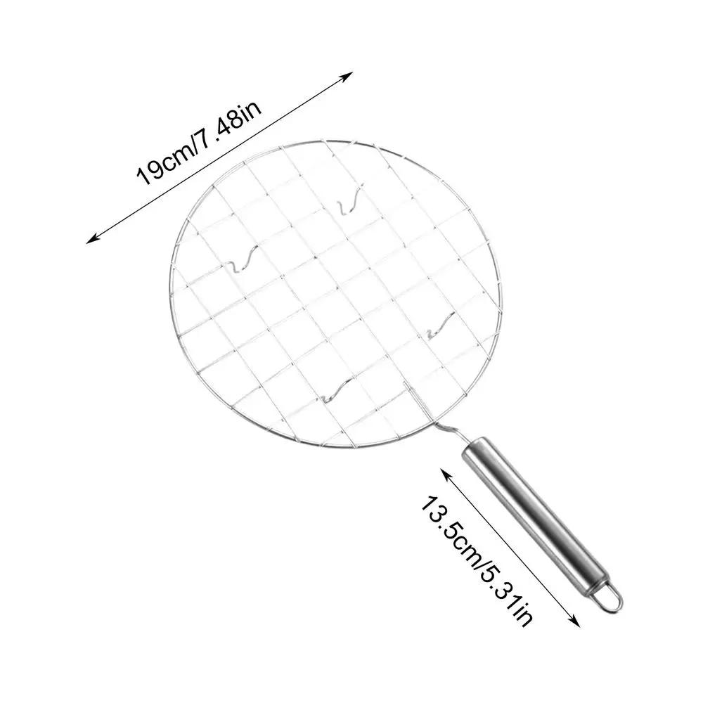

Wire Roaster Round Cooking Racks Stainless Steel Roasting Cooking Racks With Handle For Picnic Camping Baking Cooking BBQ