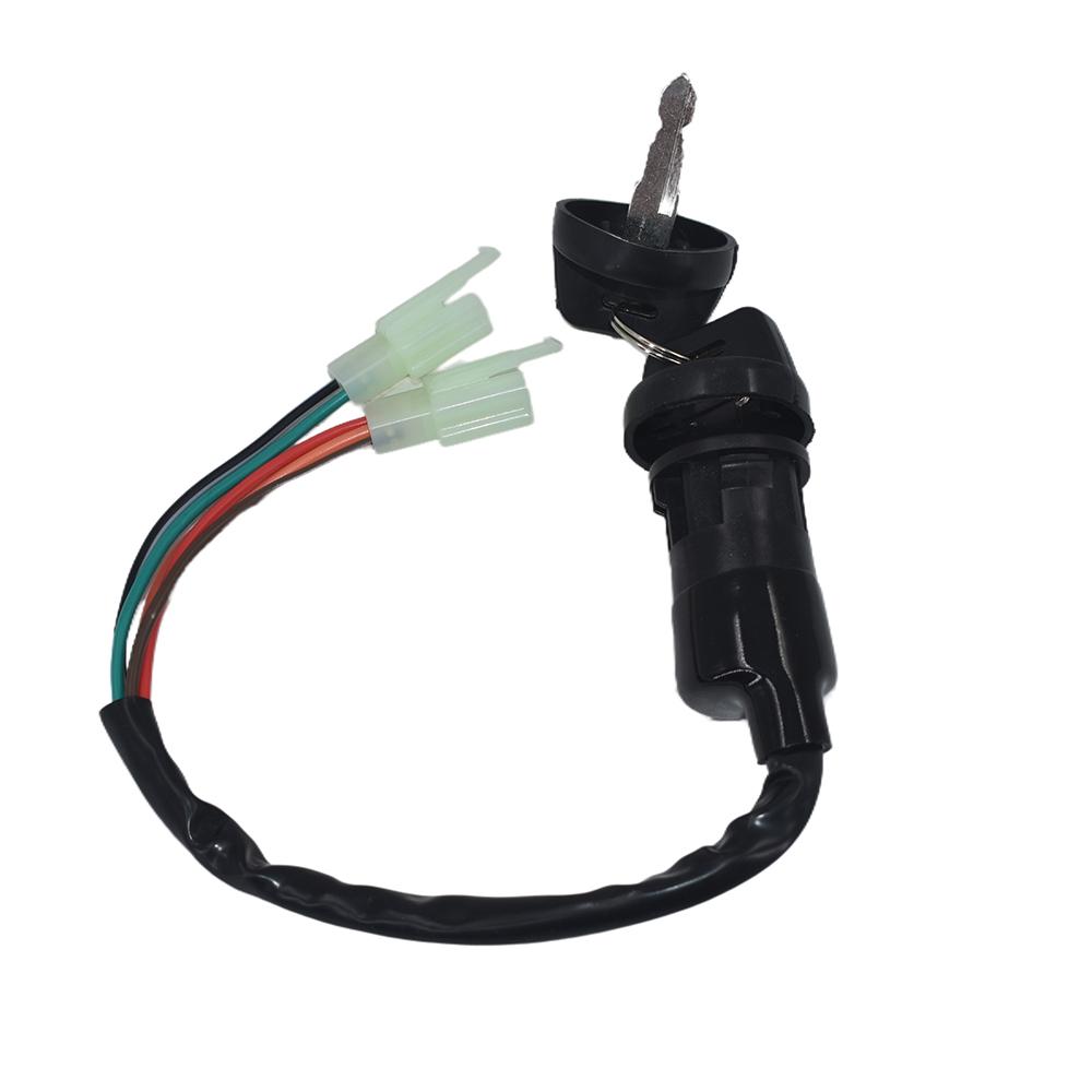 Ignition Switch Lock Key With 4 Wires or 3+2 Wires and Dustproof Cap or Not and for Universal Motorcycle Dirt Bike Pit Bike ATV