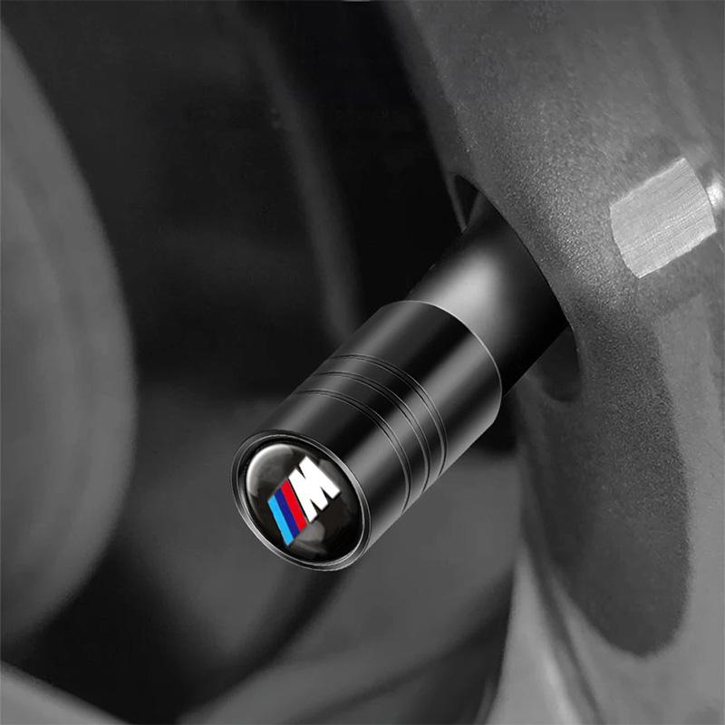 4Pcs Car Styling Wheel Tire Valve Caps Cover Accessories For BMW M Sports E36 E39 E46 E60 E90 E90 F10 F30 G20 G21 G30 G11 F15 X5