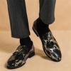 Fashionable New Men's Tassels Flats Shoes Designer Male Black Green Loafers Wedding Dress Homecoming Footwear Zapatos Hombre