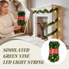 Artificial Green Garland LED String Lights