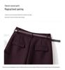 Women's High-Waist Wool Shorts - Autumn/Winter Casual Slimming Mid-Length Versatile Booty Shorts