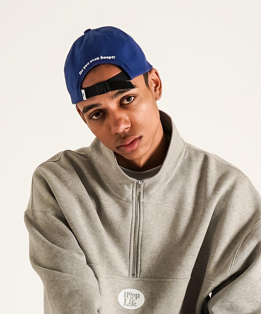 ALL DAY HOOPS Logo Embroidered Ball Cap Hoop Blue