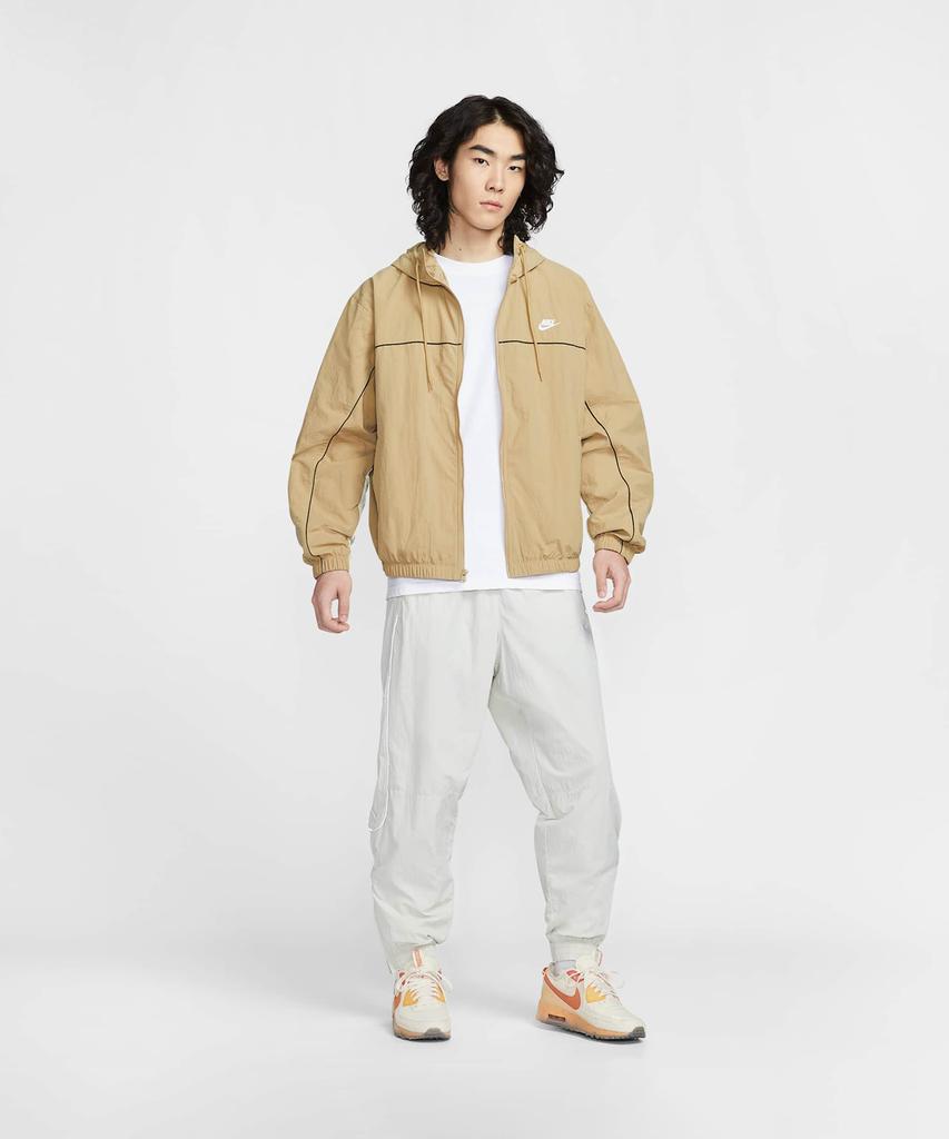 Nike Club Hooded Jacket M - Parachute Beige:Light Khaki:Black:White / Hj2013-298