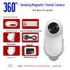 1080P HD Anti-Shake Thumb Action Camera with Lapel Clip for Cycling, Pets, Vlogs & More