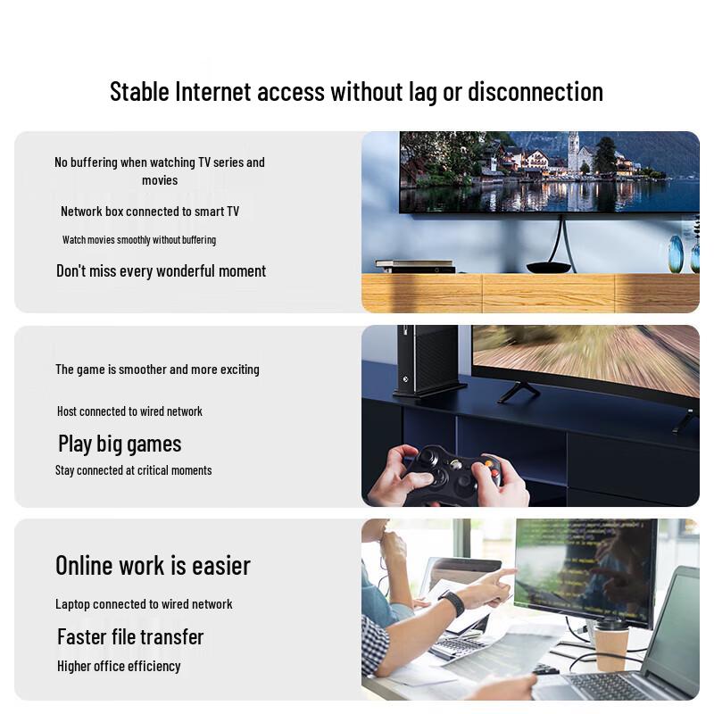 SAMZHE CAT7 Flat Shielded Ethernet Patch Cable