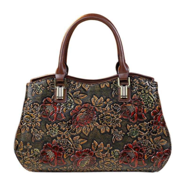 French Light Luxury First-Layer Soft Leather Shoulder Women'S Bag Large-Capacity Soft Leather Mother Handbag Women
