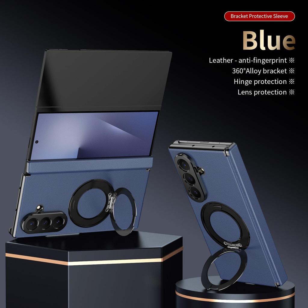 Samsung Galaxy Z TriFold Phone Case with Rotating Stand and Hinge Film Cover.