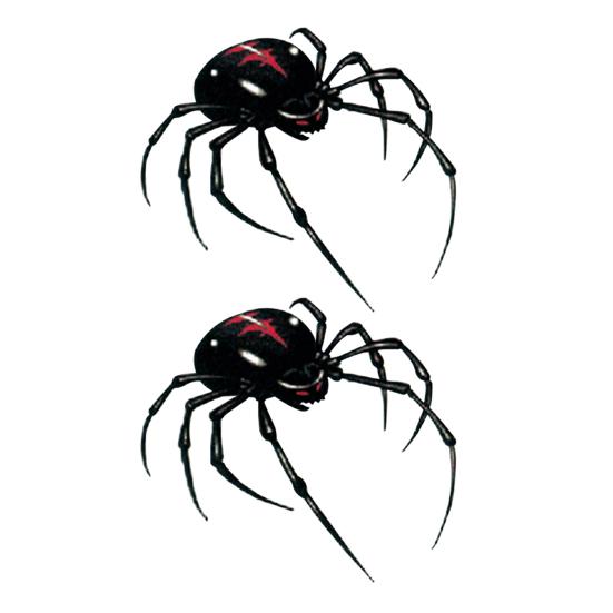 3D Spider Temporary Tattoo Stickers Waterproof Body Art for Neck Arm Back Realistic Spider Tattoo Stickers for Halloween Parties