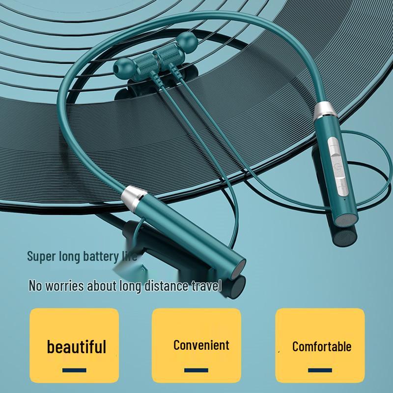 New Sports Wireless Bluetooth Neckband Headphones: High-Quality Sound & Super Long Battery Life for Running