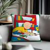 Viral CCcaillouiou Cushion Cover Antidustmite Pillowcase Invisible Zipper Silky Short Plush Sofa Cushion Cover