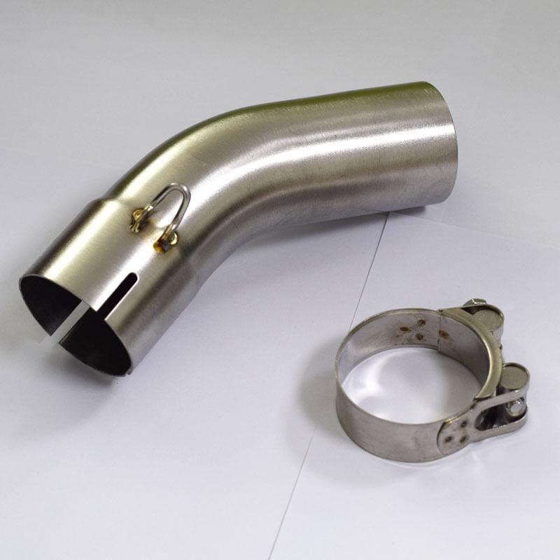 Edelstahl Mittelrohr Auspuffverbinder für ZX4R RR Motorrad Sportwagen.