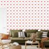 Wallpaper Flowers White and Coral, Coral Background for Living Room and Bedroom 50x1000