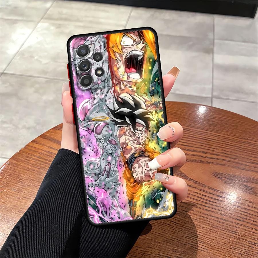 Case for Samsung Galaxy A14 A15 A16 A12 A05 A30 A70 Note 20 Ultra 10+ 9 8 A13 A50 A06 Back Phone Cover Dragon Ball Goku Vegeta