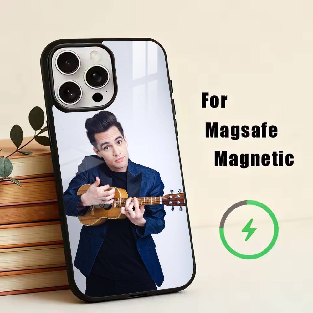 P-Panic! At The Disco Phone Case For iPhone17,16,15,14,13,12,11 Plus,Pro Magnetic For Magsafe Wireless Charging