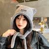 New Thickened Cute Ear Hat Windproof Coldproof Knitted Hat Spicy Girl Hat Girl Boy