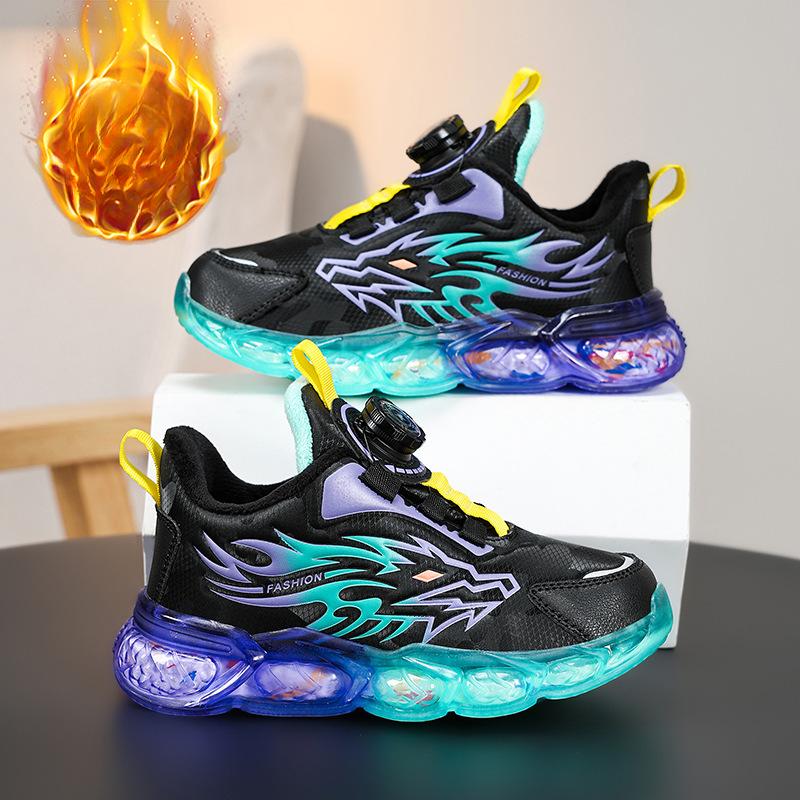 Jungen Schuhe Neue Winter Samt Sportschuhe Zum Warmhalten Grund- und Sekundarschüler