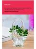Crystal Flower Basket Ornament for Living Room, Wine Cabinet, Wedding, Teacher's Gift, Mother's Day, Dressing Table, or Car Decoration
