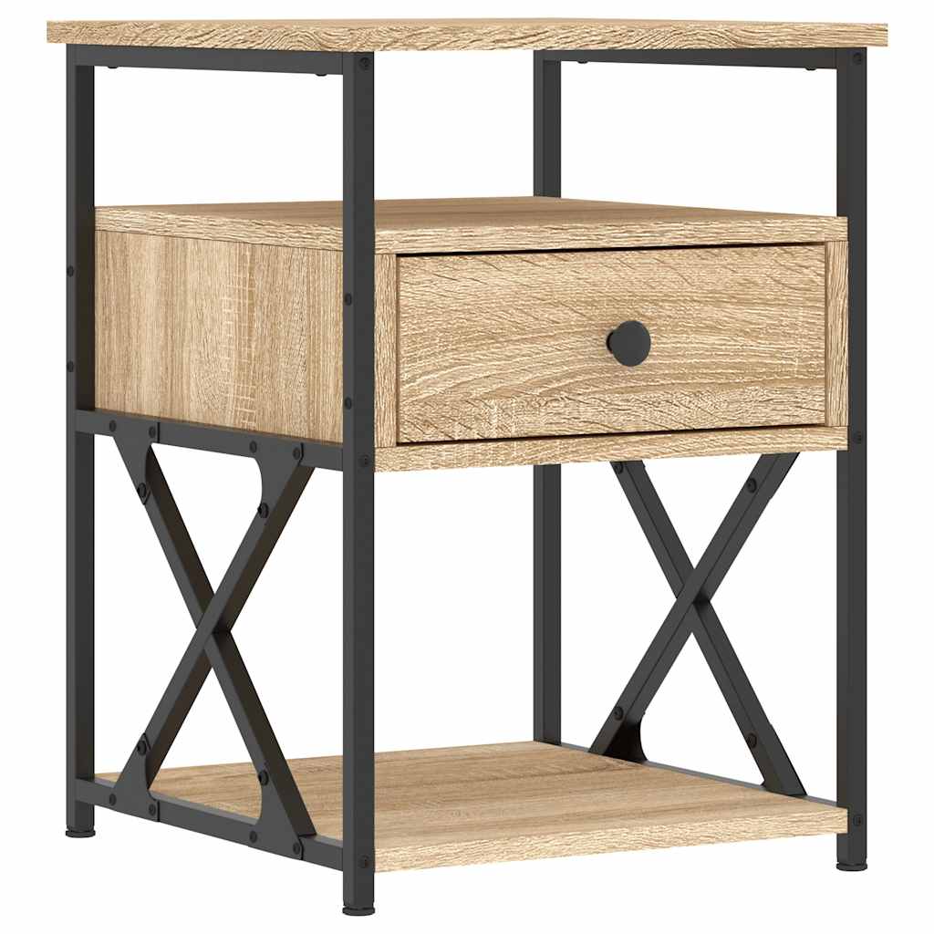 Nightstand Sonoma Oak 40 x 42 x 55 cm Engineered Wood