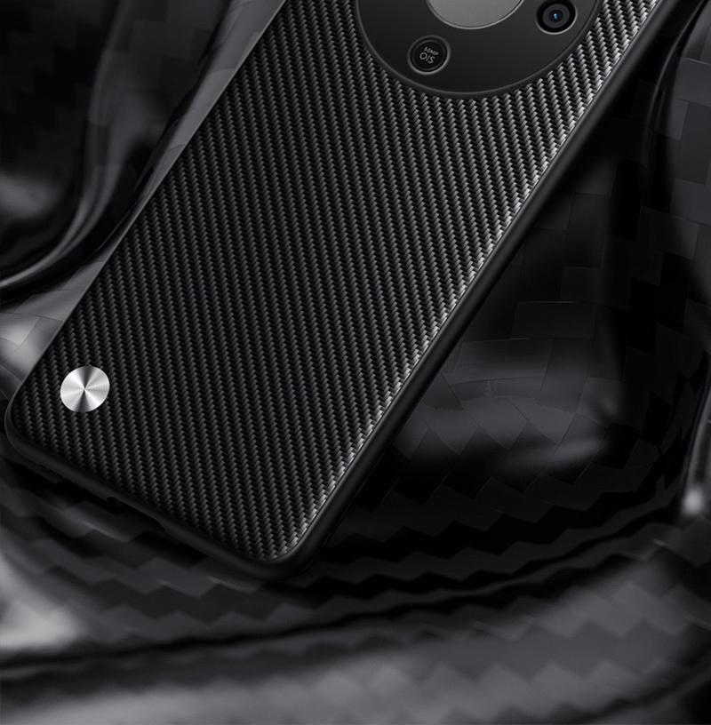 For Huawei Honor Magic 8 Lite Case Hard PU Carbon Fiber Ring Stand Magnetic Protective Back Cover For Mgaic 8 7 6 Lite Shell