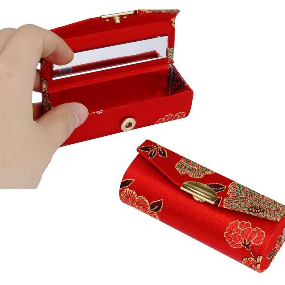 Mirror Silk Satin Design Cosmetic Bags Packaging Box Lipstick Case Lipstick Box Lipstick Holder