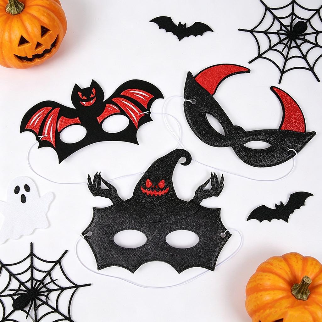 Devil Mask Lightweight Halloween Half Face Mask Cosplay Mask Half Face For Masquerade Carnival Gathering Cosplay
