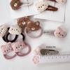 1 Pair Adorable Cartoon Baby Hair Clips Plush Hair Ties Gentle Barrettes Secure Hold For 0 to 2 Year Old Girls Infants