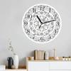 10 Inch Silent Xyloid Wall Clocks Decorative Non Ticking Clock for Home Office Kitchen Bedroom Living Room, Bedroom, Study