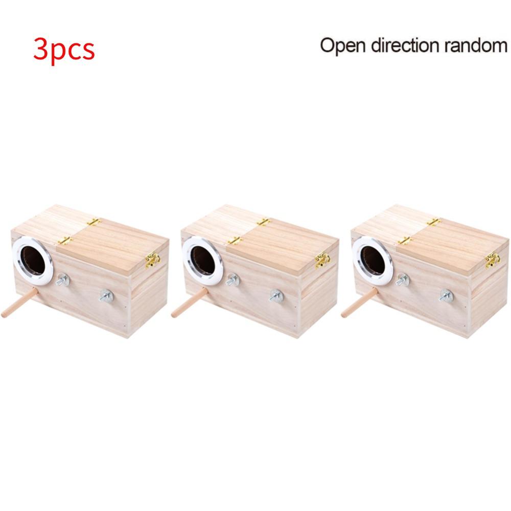 Bird Breeding Box Cage Nest For Parrot Nesting House Wooden Lovebirds Finch Wood Breeding Box For Lovebirds Parrot Mating Box