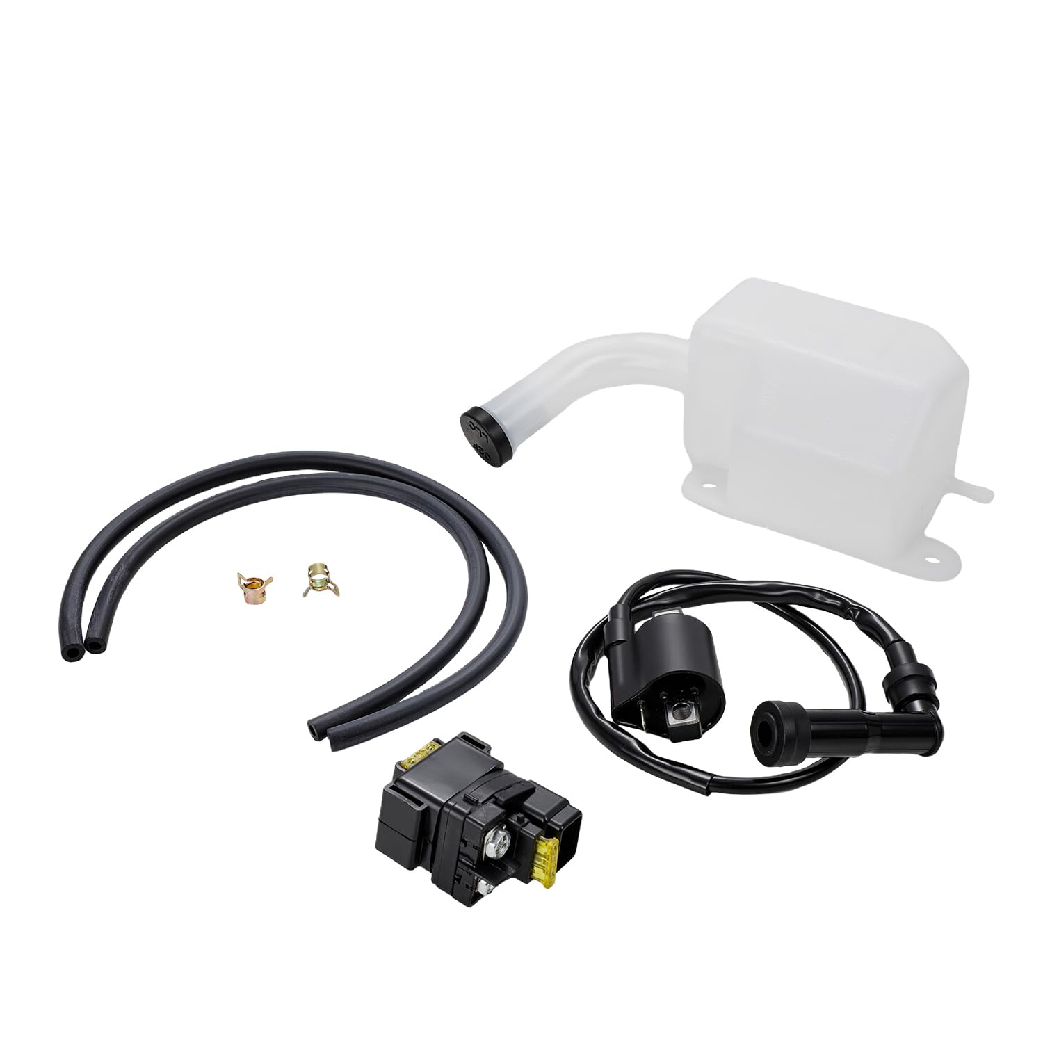 

ATV Starter Solenoid Relay + Ignition Coil + Coolant Reservoir Tank with Radiator Hose for Quadsport Z400/LTZ400/ LTZ 400 2003-2008