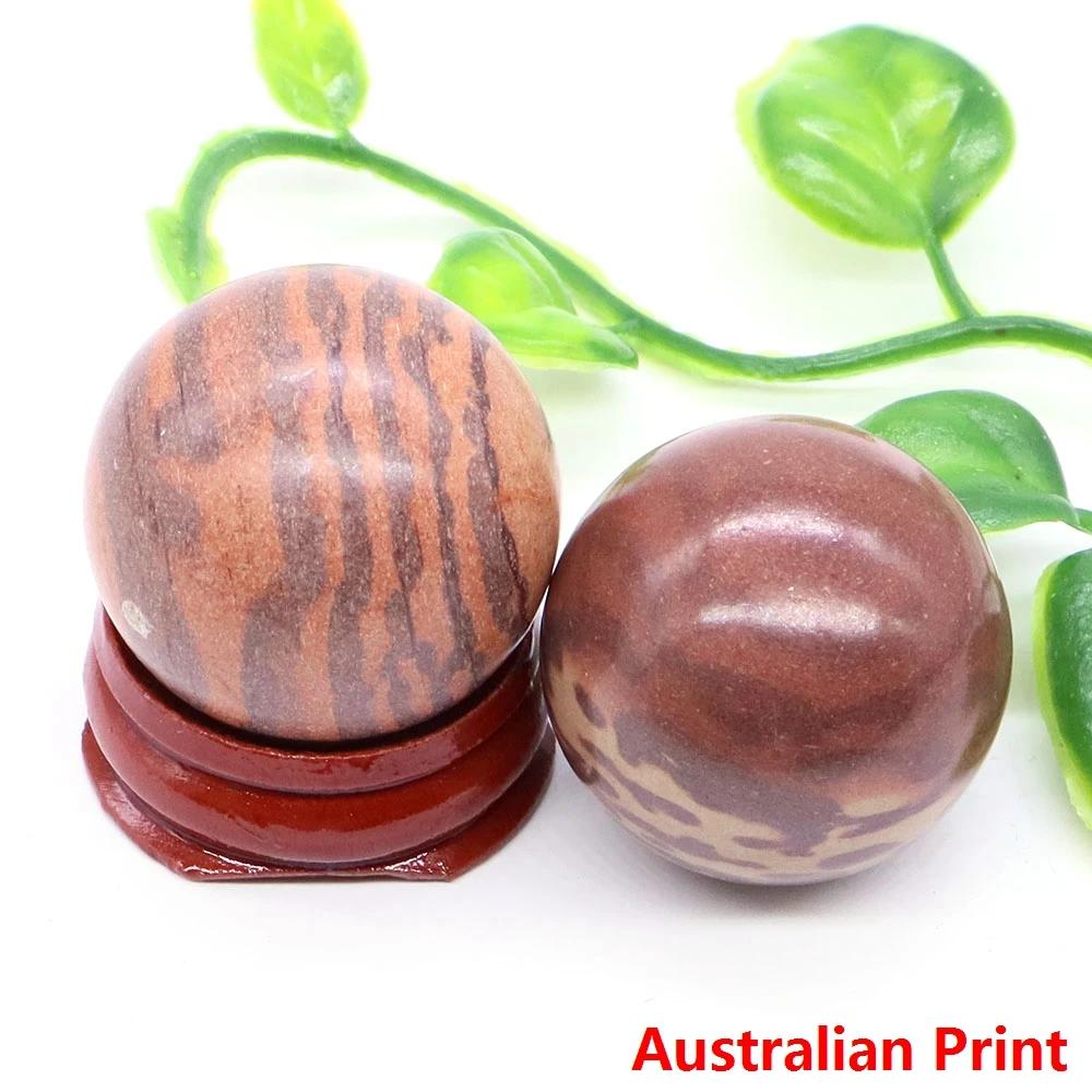 30Mm Crystal Ball Natural Reiki Healing Quartz Stone Globe Energy Gemstone Fengshui Sphere Wicca Chakra Massage Home Decor Gifts