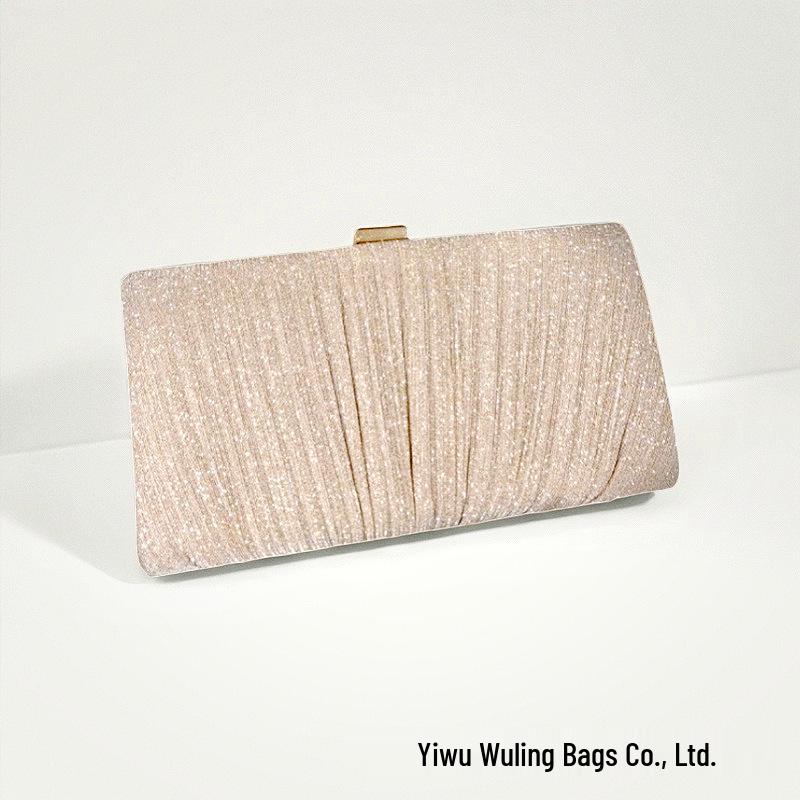 European Style Solid Color Evening Clutch Bag - New Fashionable & Simple Socialite Banquet Accessory