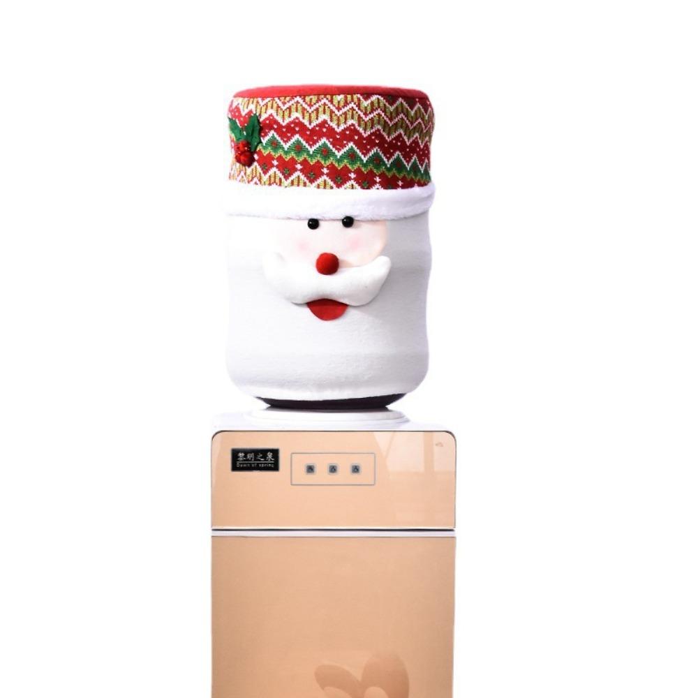 High Stretchy Water Dispenser Bucket Cover Cartoon Christmas Decoration Water Bottle Cap Dustproof Drinking Barrel Dust Cover