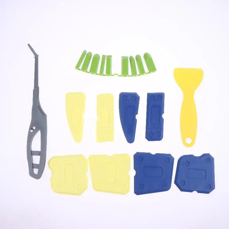 1set Caulking Tools For Tight Areas Bathroom Kitchen,Window,,Floor, Close-area Sealant Silicone Caulking Finishing Tool
