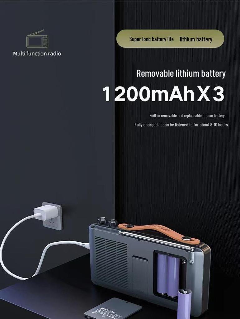 Sansui F51 2023 Radio: Senior-Friendly Portable Bluetooth Speaker with Video Playback & Card Slot