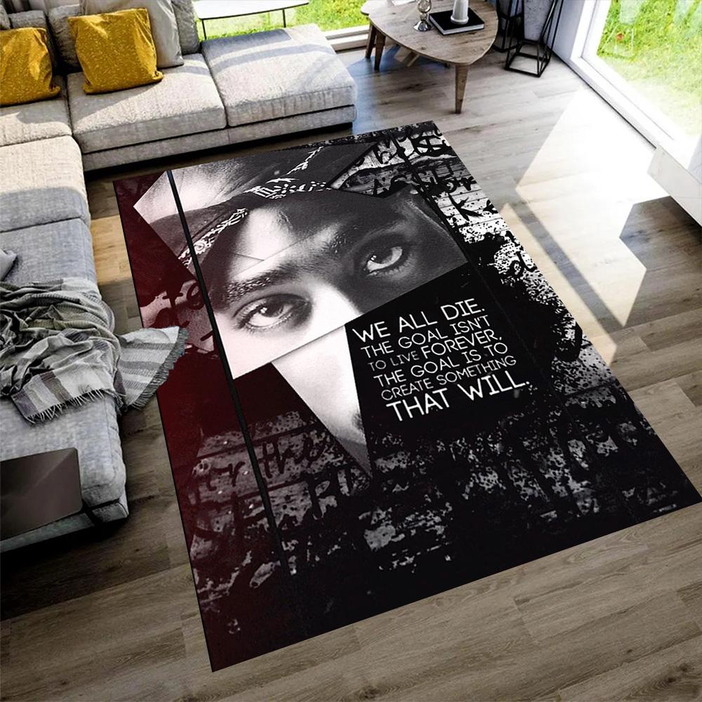 2pac Area Rug Perfect for Entryway Living Rooms Decorate Room Dormitory Anti-slip Rug Decorate Offices Perfect Birthday/Christmas Gift Idea