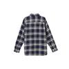 UNIQLO Plaid Single-Breasted Point Collar Long Sleeve Shirt Women shirts Light-Blue 462406-67