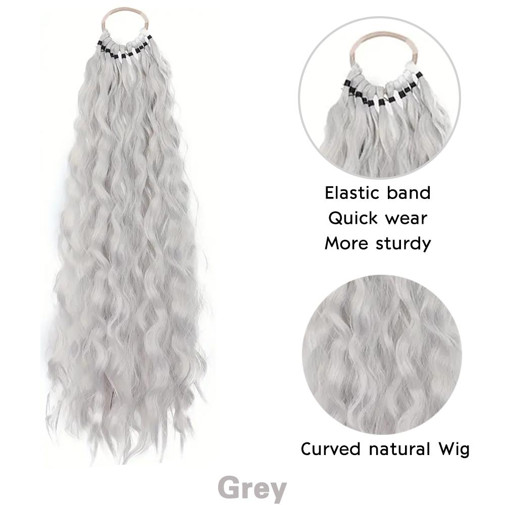 

LISI HAIR Синтетический длинный вьющийся хвостик с резинкой, обертывание вокруг хвостика, термостойкий хвостик для женщин 60cm