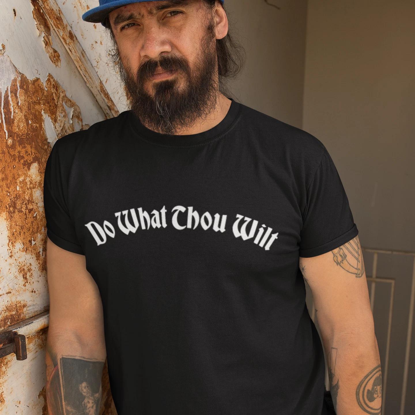 DO WHAT THOU WILT T-Shirt (Inspired by Aleister Crowley Magic Occult Dark Metal) 2XL