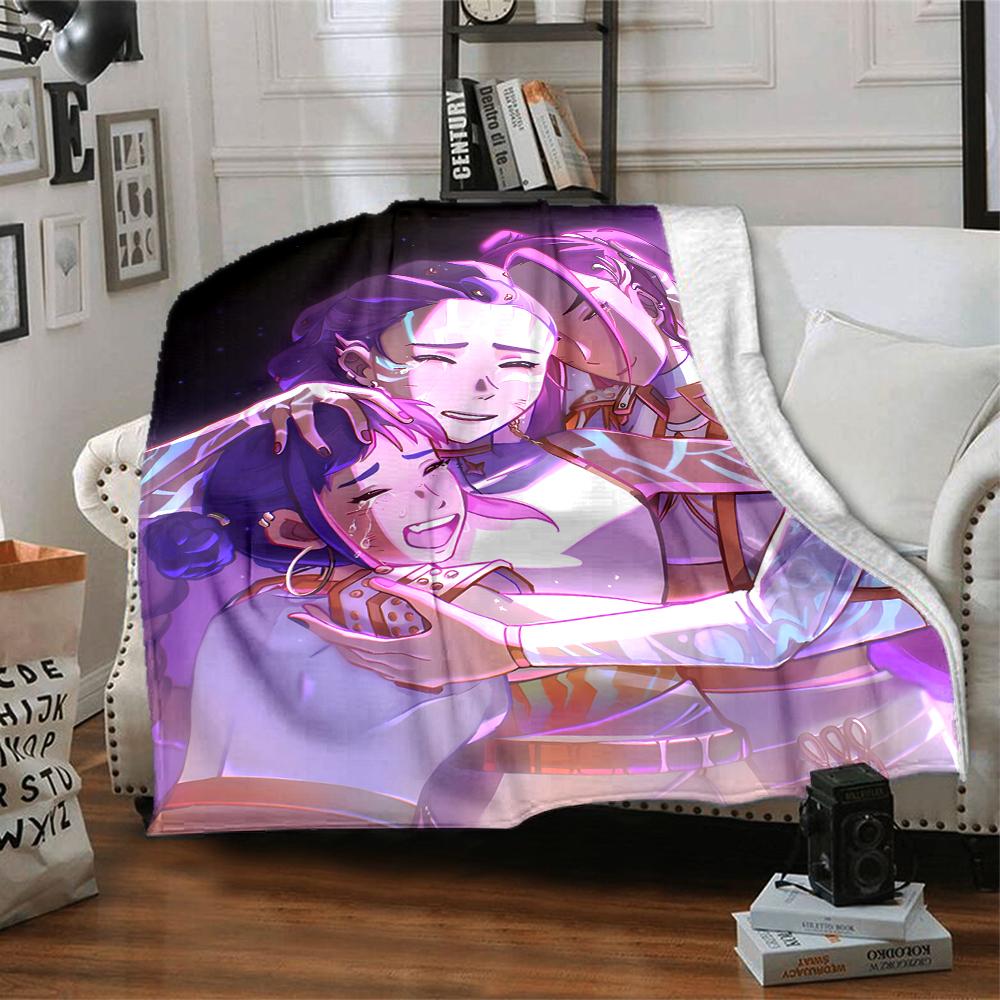 1pc KPop Demon Hunters160 Blanket, Gift, for Men and Women, Soft Blanket, Good for Sofa Bed Couch Travel, Lightweight Flannel Blanket