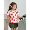 Brand Foreign Trade Children's Clothing Short-Sleeve Pure Cotton Heart-Printed Round-Neck T-Shirt Baby Clothes for Girls 2026 Summer