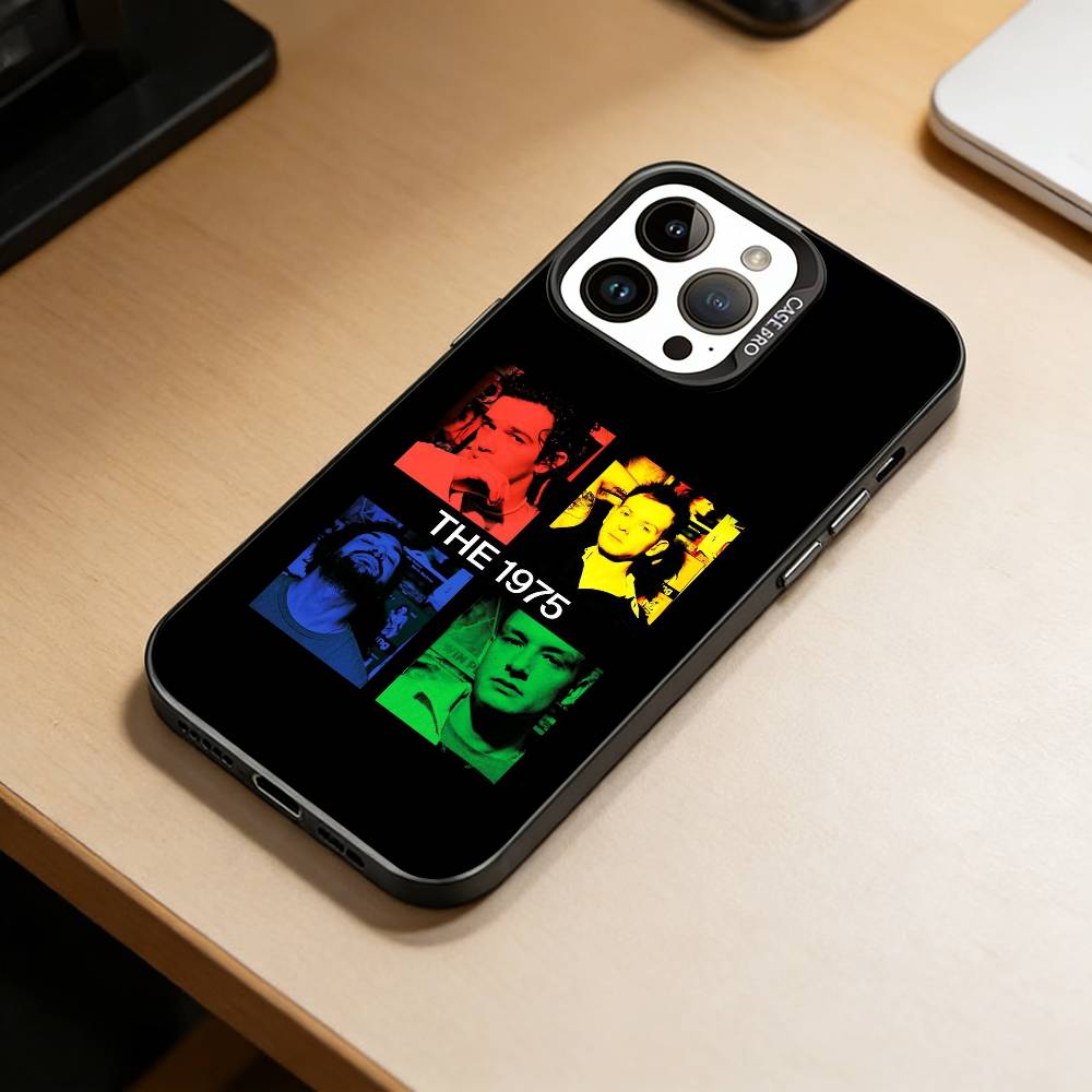 75-T-The 1975 Phone Case For iPhone 17,16,15,14,13,12,11 Plus,Pro Max,XS,Colorful Silver Phone case Funda Cover