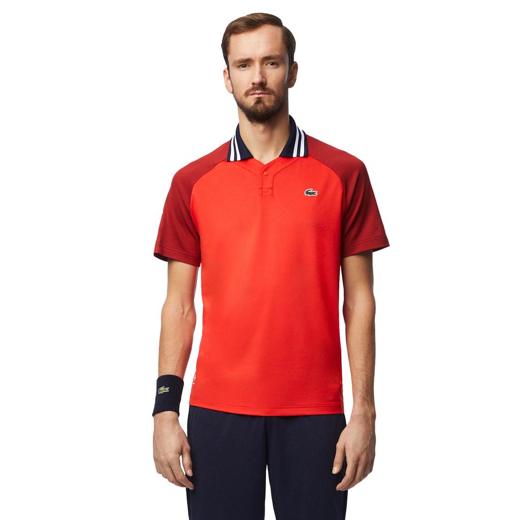 Lacoste Mens Daniil Medvedev Slim Tennis Polo Shirt