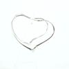 Excellent TIFFANY&Co. Pierce Open Heart Hoop Pierce, Medium Silver AG925 Women Used