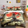 Martial Artist, Red Sun. Bedding Sets Duvet Cover Sets Duvet Covers Pillowcases(1 * Duvet Cover 2 * Pillowcases Without Duvet Insert)