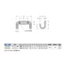 Sugatsune Industrial Lamp Brand Stainless Steel Hook, EW Type, EW-65E